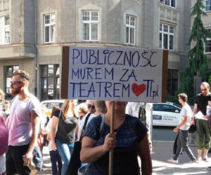 Protest w Teatrze Polskim