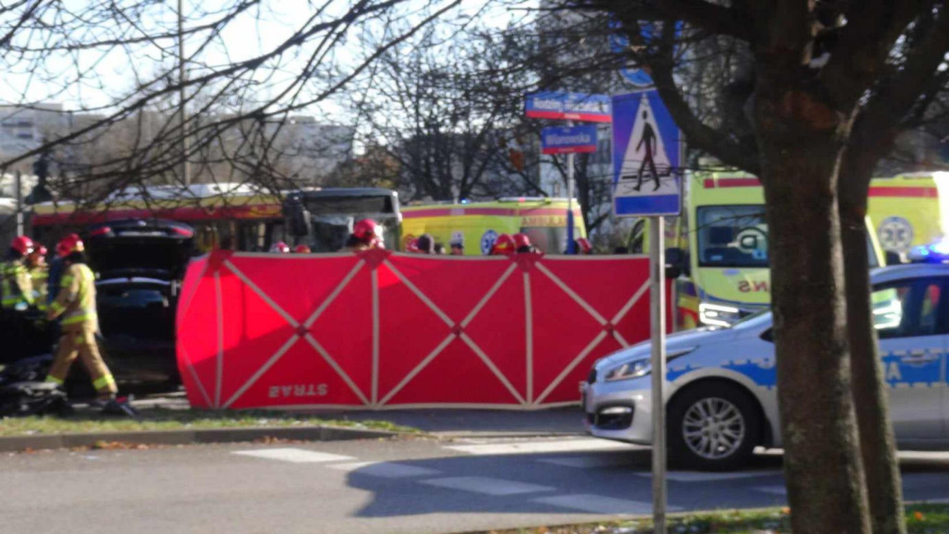 Poważny wypadek autobusu w Warszawie