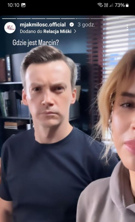 M jak miłość nowy sezon na planie. Kama (Michalina Sosna), Jakub Karski (Krzysztof Kwiatkowski)