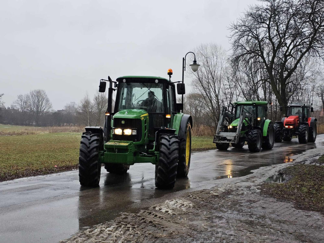 Protest rolników w Piotrkowie Trybunalskim