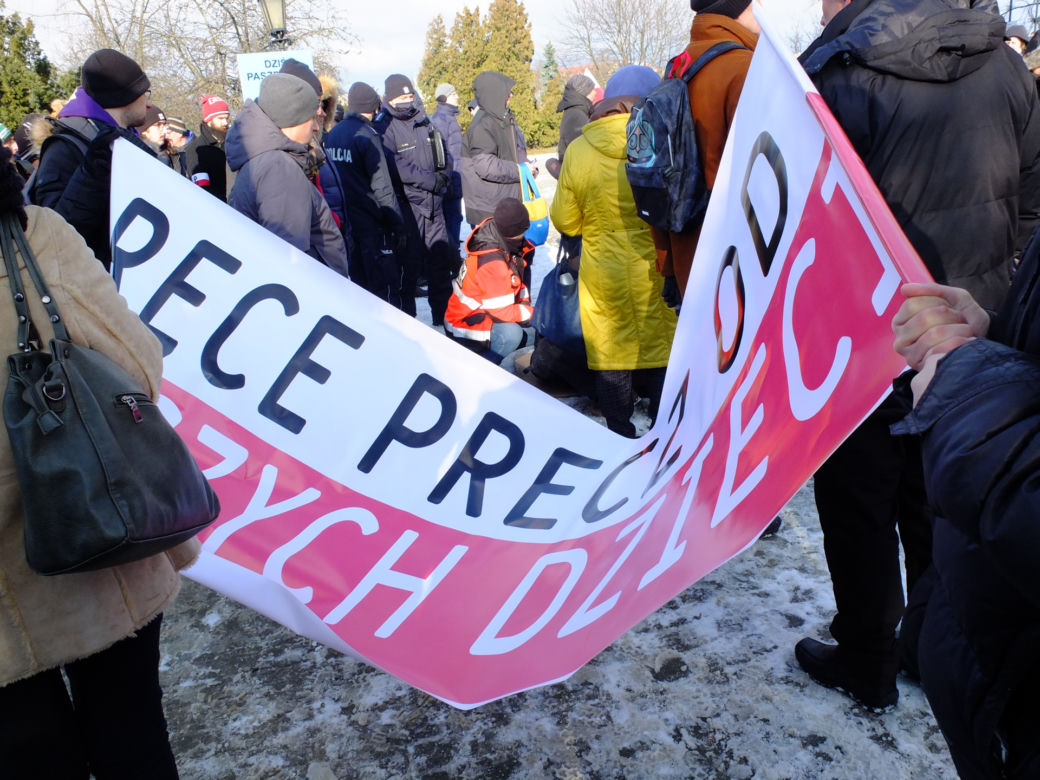 Protest antyszczepionkowców w Lublinie. Początek był przerażający