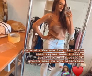 Barwy szczęścia. Sylwia Nowak na planie