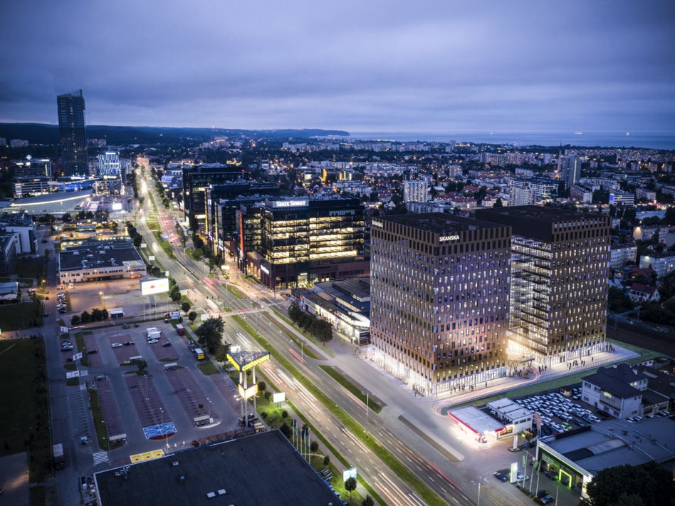 Zespół biurowy Wave w Gdańsku projektu medusa group