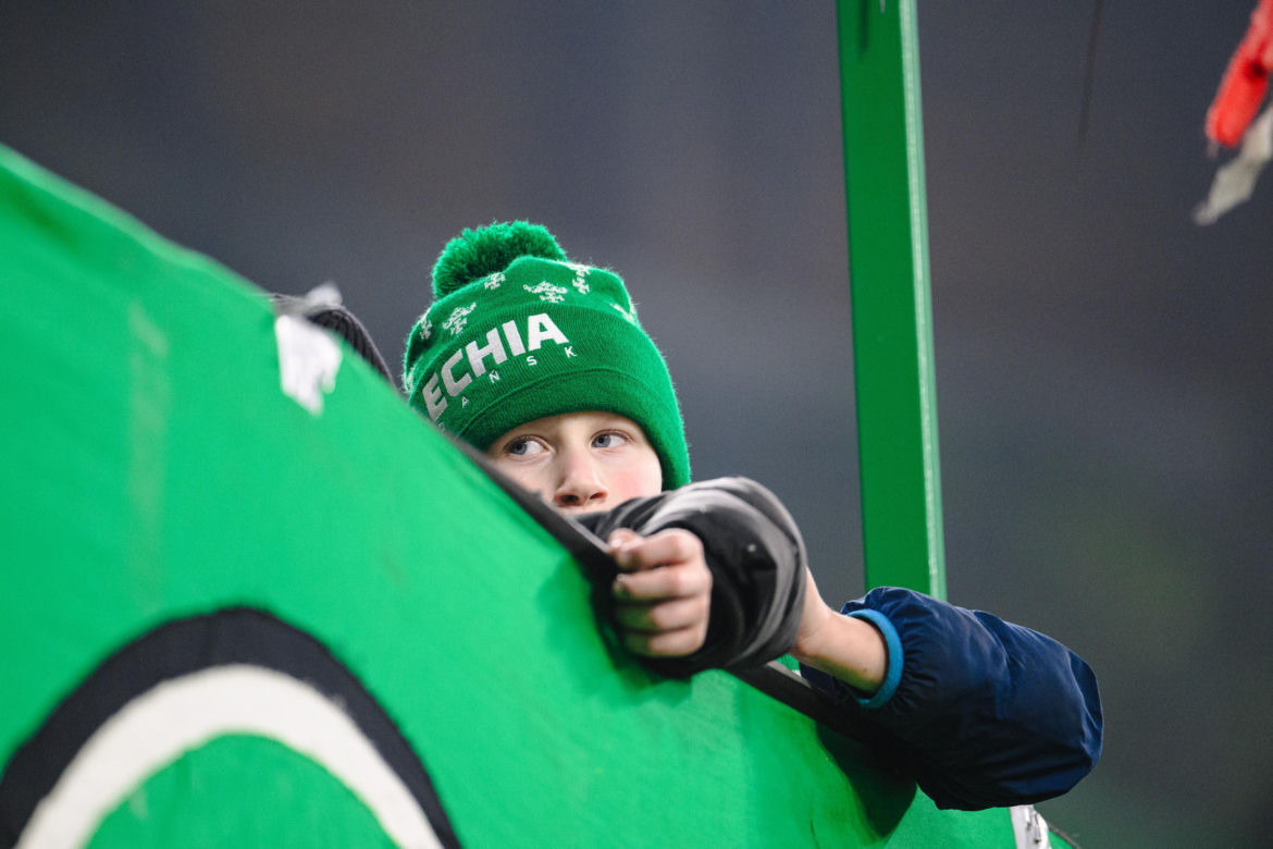 Lechia Gdańsk - Cracovia, zdjęcia kibiców z meczu 20. kolejki PKO BP Ekstraklasy