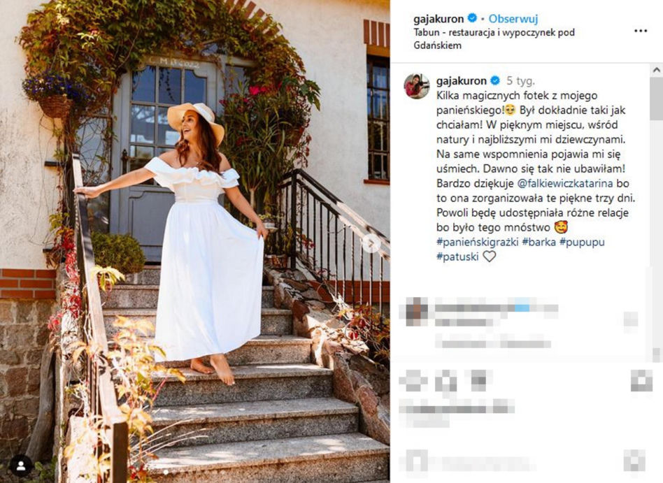 Gaja Kuroń wyszła za mąż