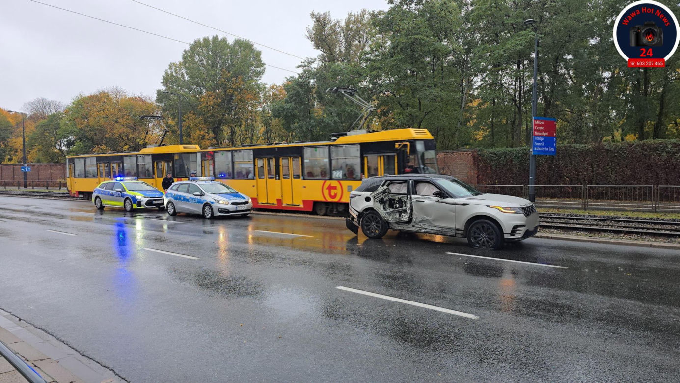 Wypadek na Woli. Sprawcy uciekli z miejsca zdarzenia