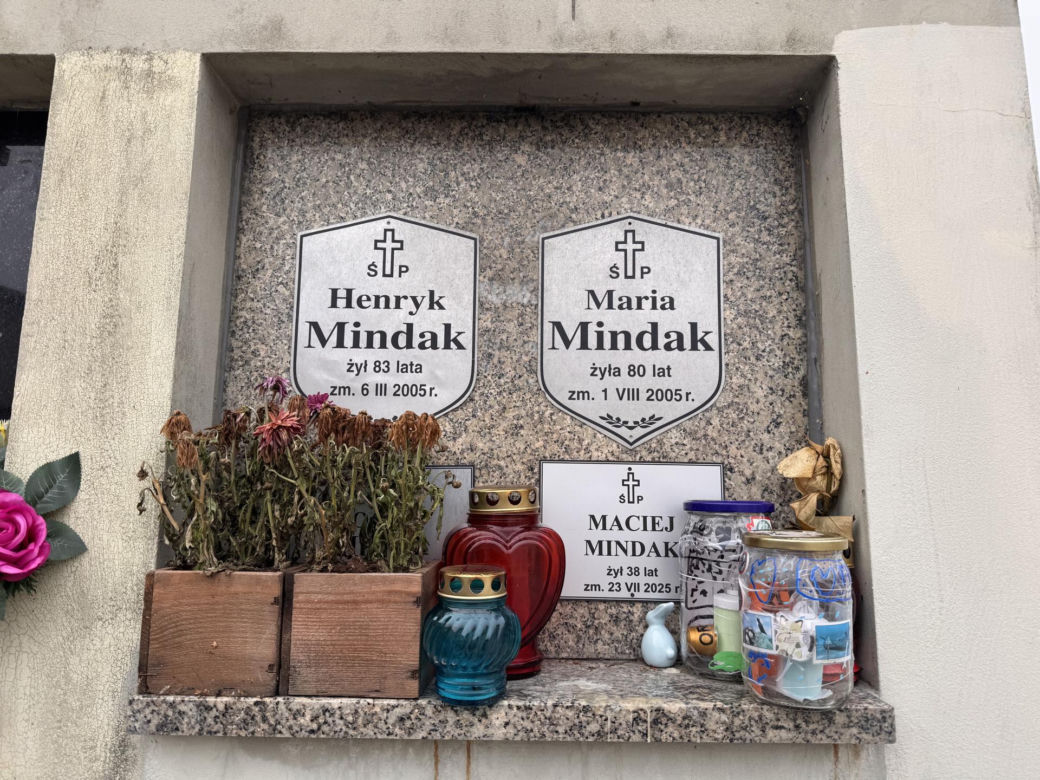 Tak dziś wygląda grób Macieja Mindaka