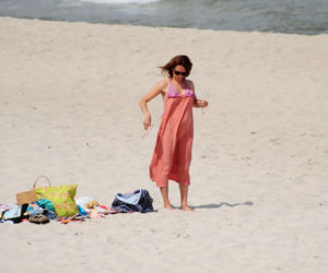 Dzień Dobry Chałupy! Anna Kalczyńska na plaży