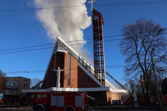 Pożar w Boże Narodzenie. Historyczny kościół w Lublinie poważnie zniszczony