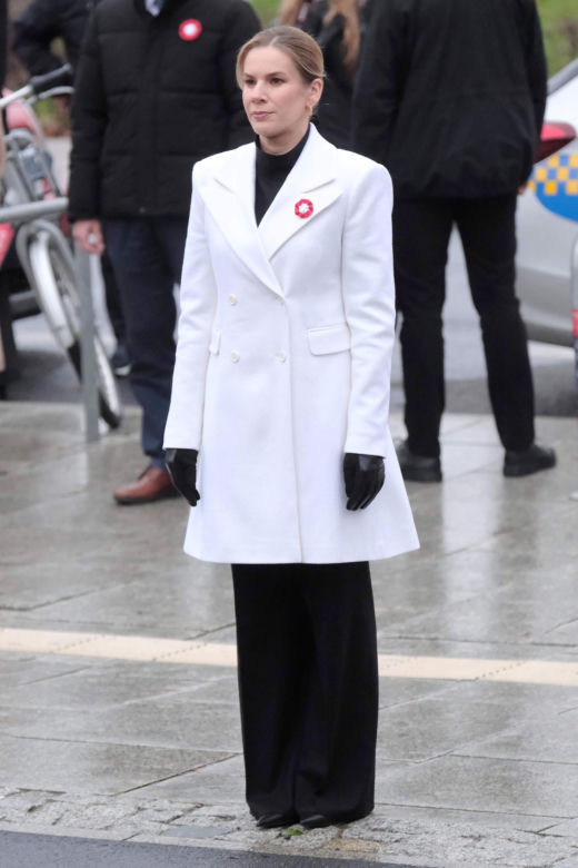 Marta Nawrocka w czasie obchodów Narodowego Święta Niepodległości 