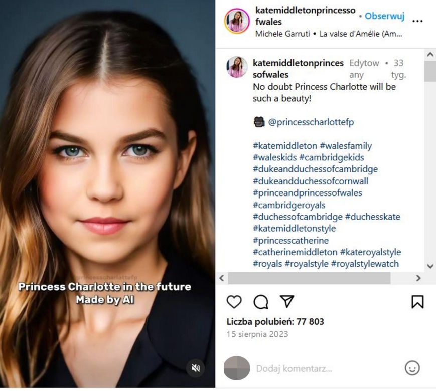 Tak będzie wyglądała córka księżnej Kate! Progresja wiekowa poraża