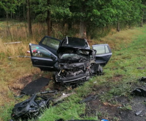 Siedem osób rannych, lądowały trzy śmigłowce. Wypadek pod Lesznem