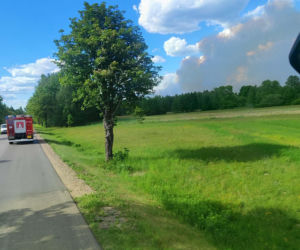Pożar w powiecie wołomińskim