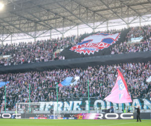 Zdjęcia kibiców i zawodników z derbów Górnego Śląska