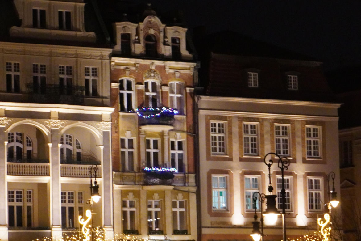 Poznań na wieczór przed Wigilią