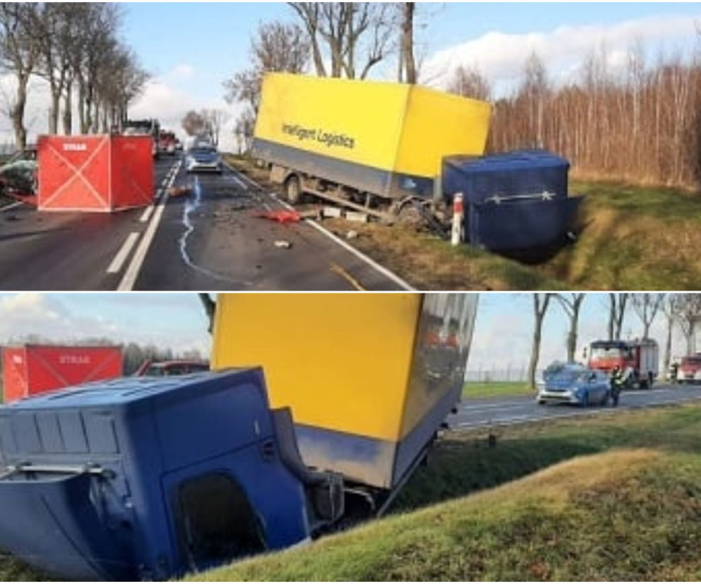 Koszmarny wypadek pod Pułtuskiem! 64-latka zginęła po zderzeniu z ciężarówką