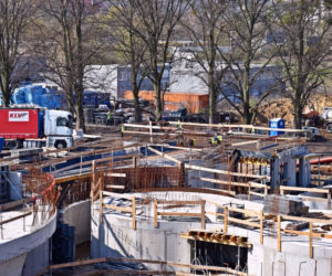 Budowa Fabryki Wody - kwiecień 2021