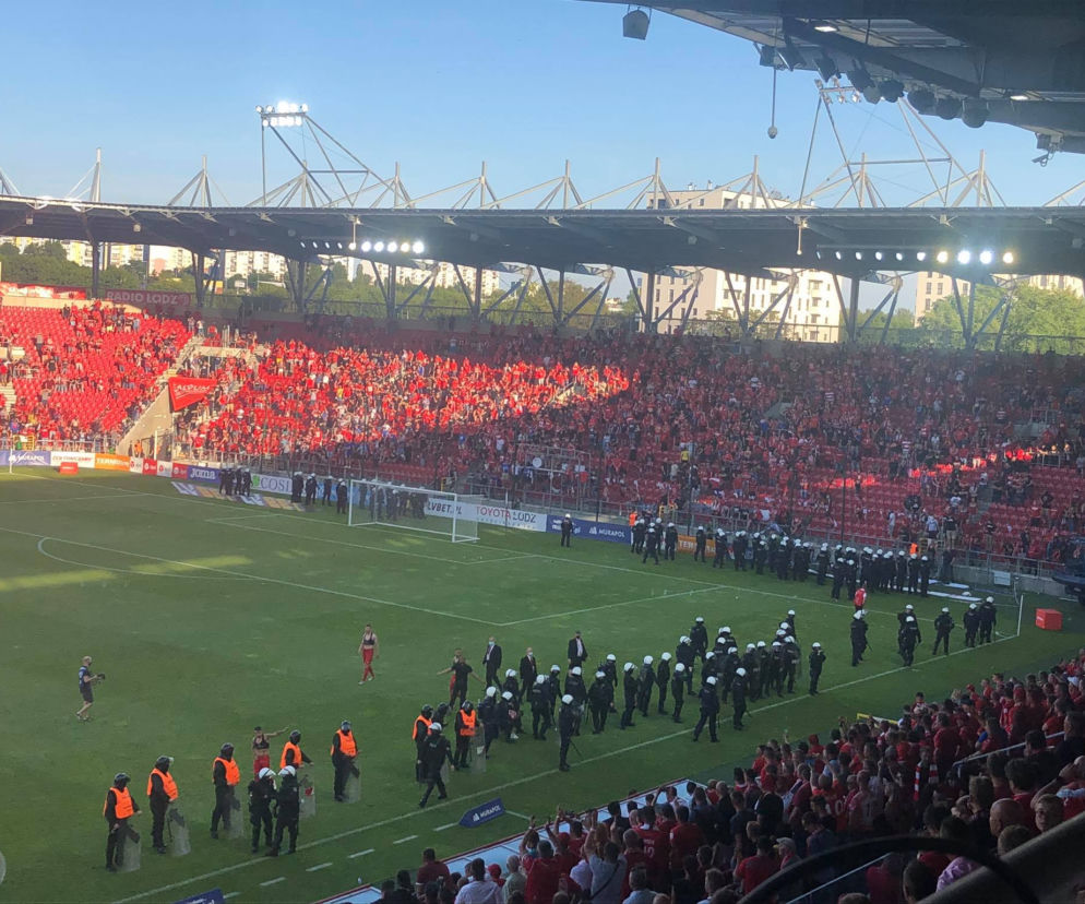 Pseudokibice Widzewa zrobili rozróbę