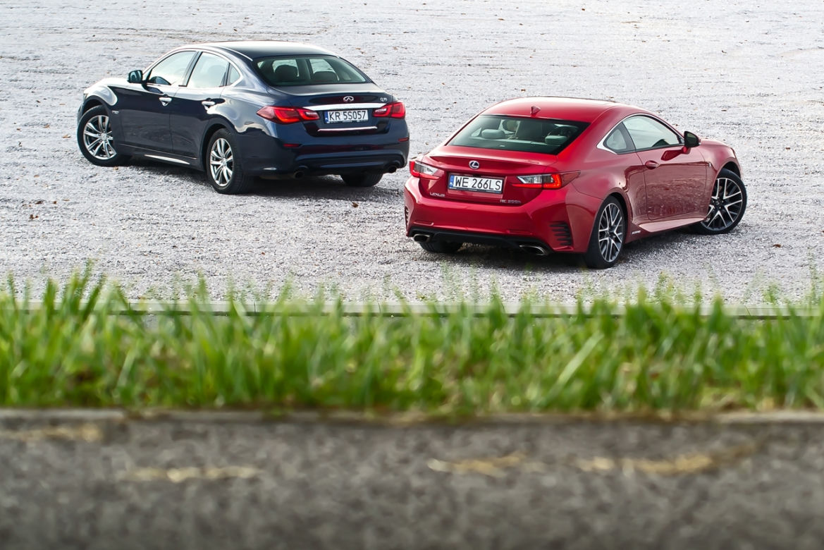 Infiniti Q70h Premium Tech & Lexus RC 300h F Sport