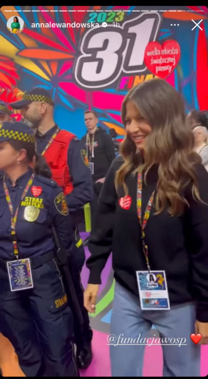 Anna Lewandowska na finale WOŚP 2023