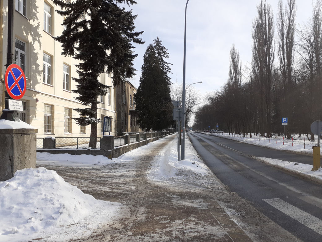 Jak wyglądała okolica ulicy Prusa w Siedlcach w połowie lutego 2021