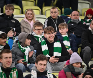 Lechia Gdańsk - Jagiellonia Białystok: Zdjęcia kibiców i zawodników z meczu 24. kolejki PKO BP Ekstraklasy