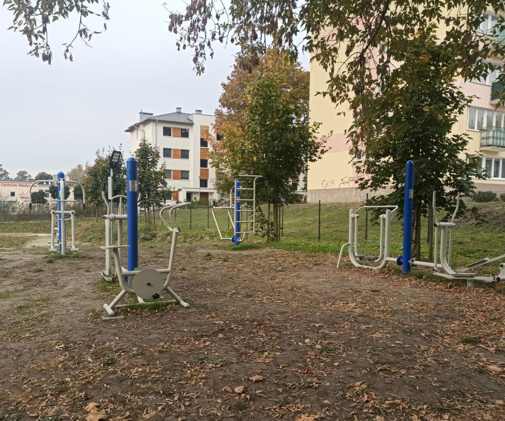 Siłownia plenerowa dostepna również w Tarpnie