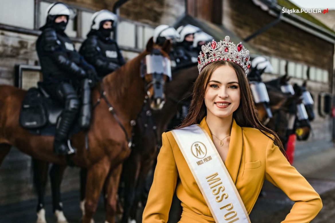 Miss Polski z Katowic wstąpiła na jeden dzień do policji. Anna Maria-Jaromin wzięła udział w teście sprawnościowym