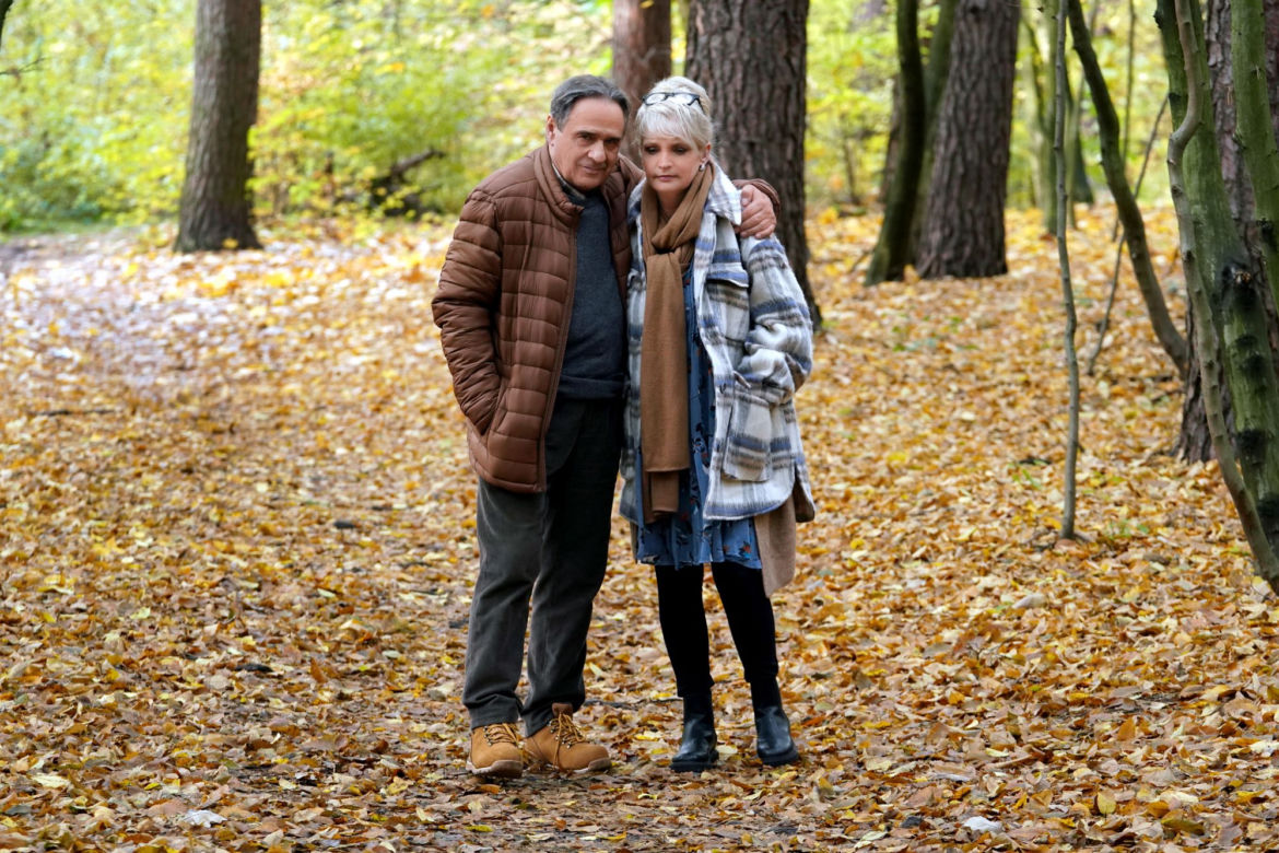 Barwy szczęścia odc. 2609. Małgorzata (Adrianna Biedrzyńska), Jerzy (Bronisław Wrocławski)
