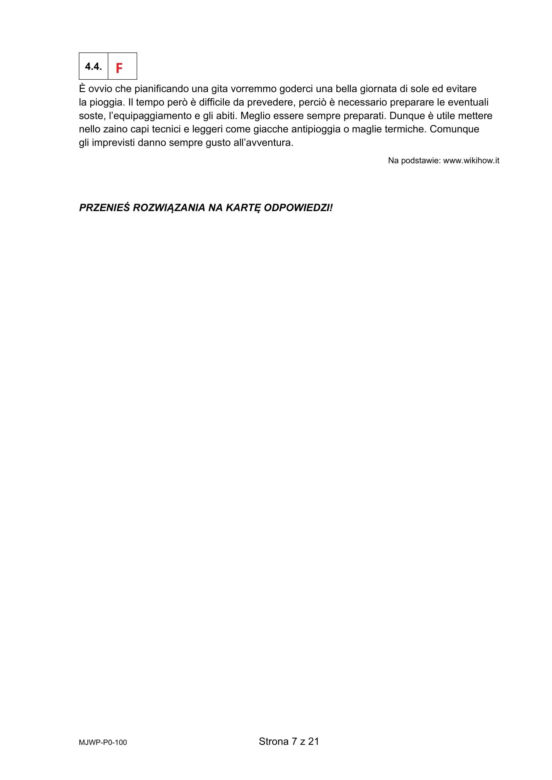 Matura 2025 włoski: ODPOWIEDZI do wszystkich zadań, gotowe rozwiązania matury z włoskiego - Formuła 2023 [7.05.2025]	