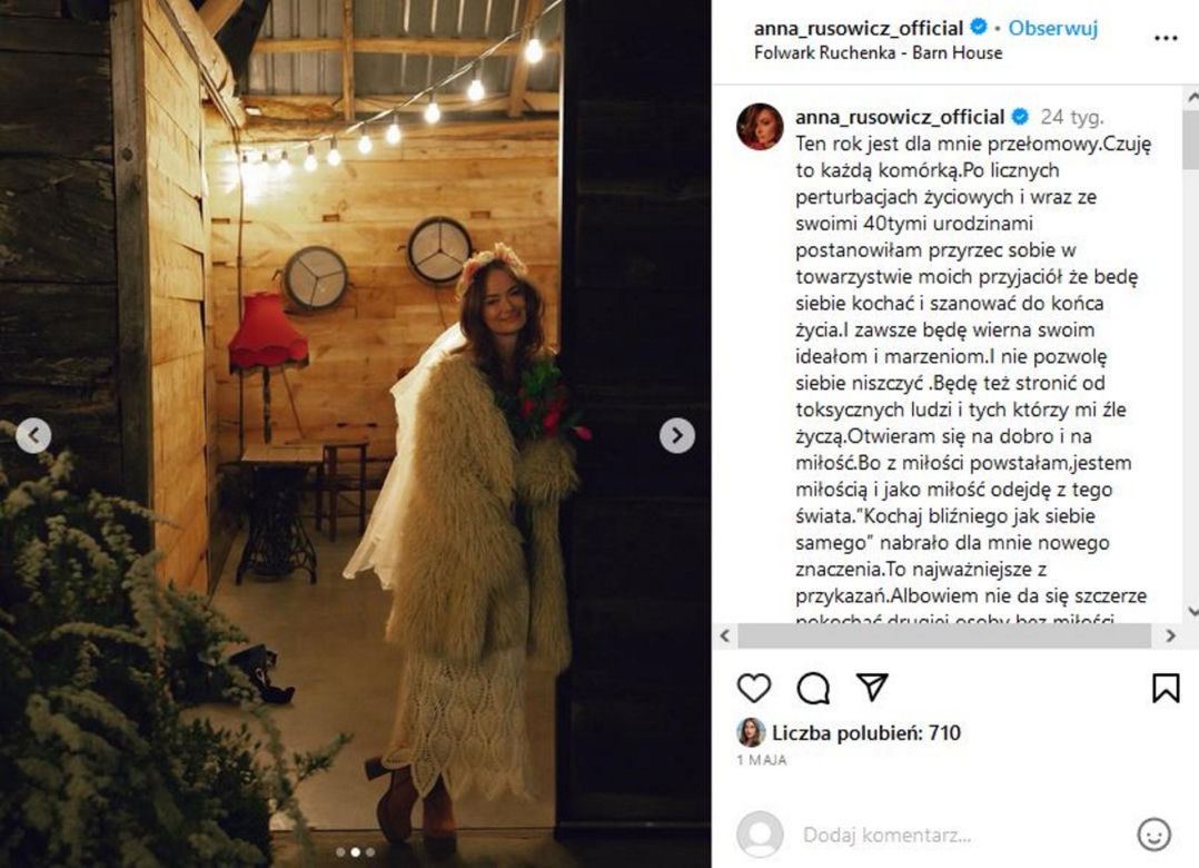 Ania Rusowicz wzięła samoślub