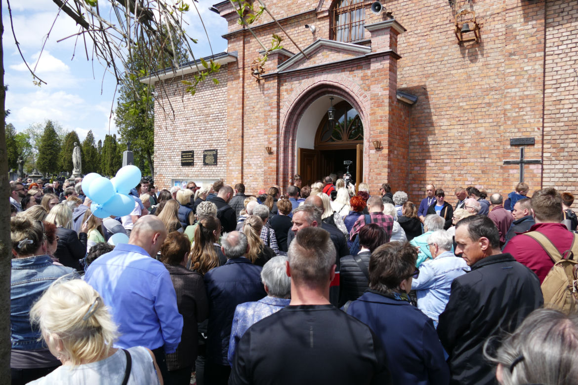 Pogrzeb Kamilka z Częstochowy na cmentarzu Kule