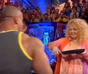 Burneika i Pudzianowski dali prezent Gessler