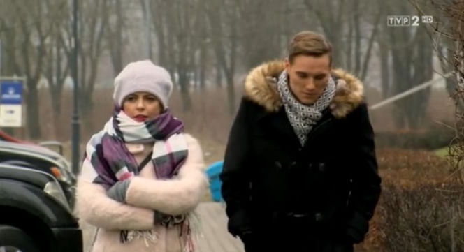 M jak miłość odc. 1141. Olek (Maurycy Popiel), Magda (Anna Mucha)