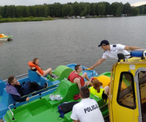 Zalew Koronowski: Pijani wodni rowerzyści wpadli w ręce policji