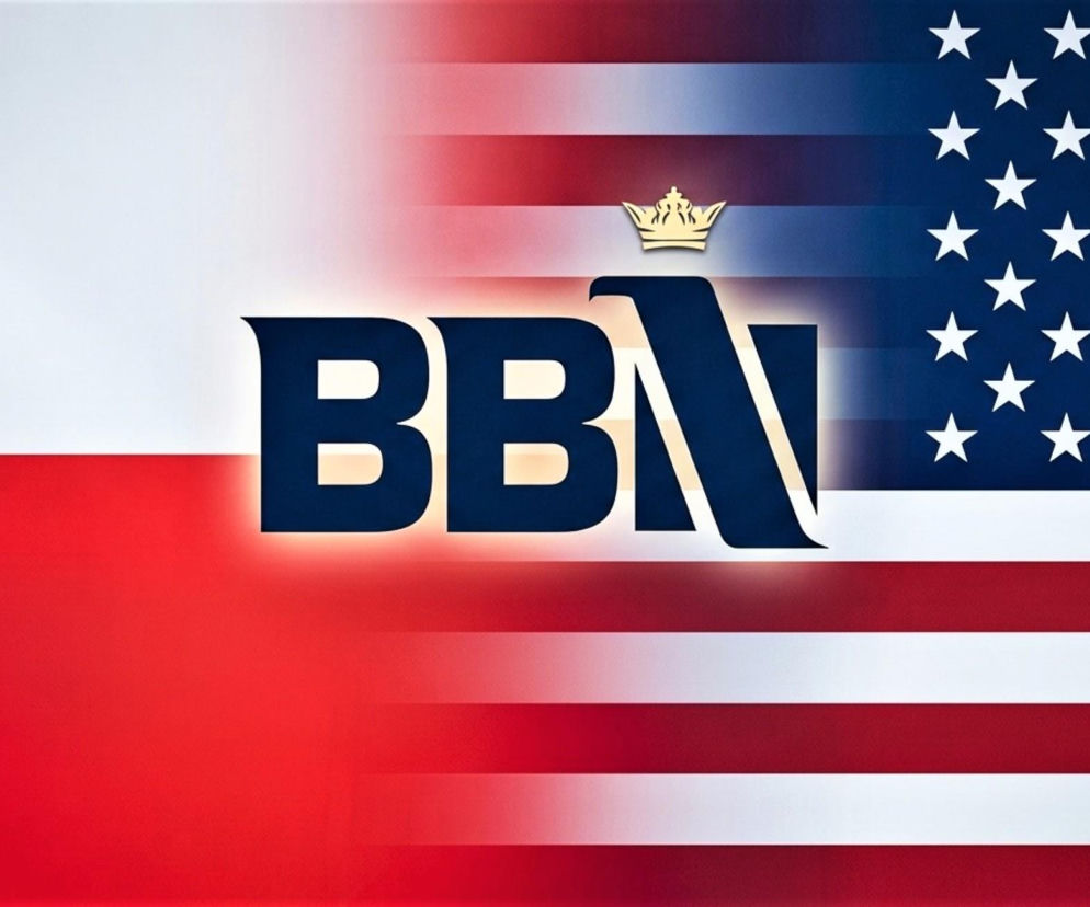 Logo BBN na tle flag Polski i USA. O spotkaniach przed wizytą prezydenta w USA przeczytasz na SE Portal Obronny.