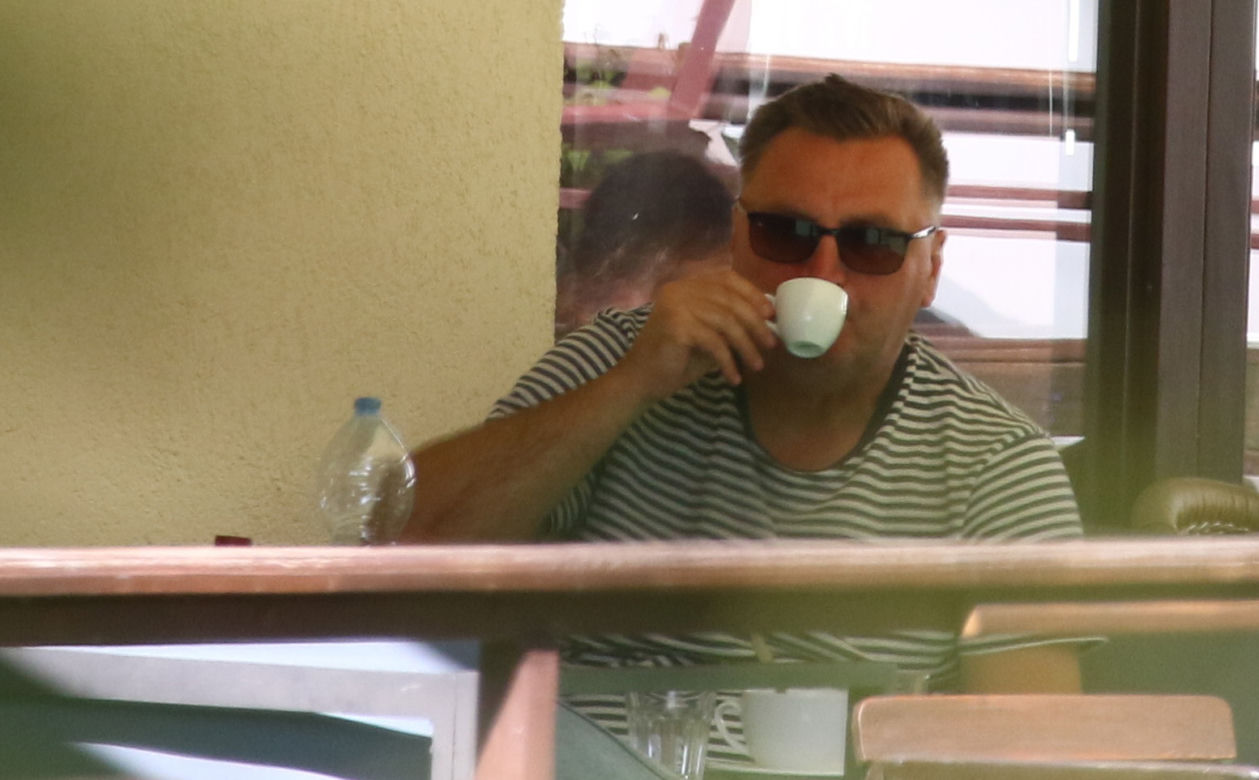 Czesław Michniewicz w restauracji
