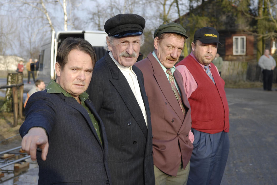 Piotr Pręgowski, Bogdan Kalus, Sylwester Maciejewski, Franciszek Pieczka (Pietrek, Hadziuk, Solejuk, Stach Japycz z serialu "Ranczo") 