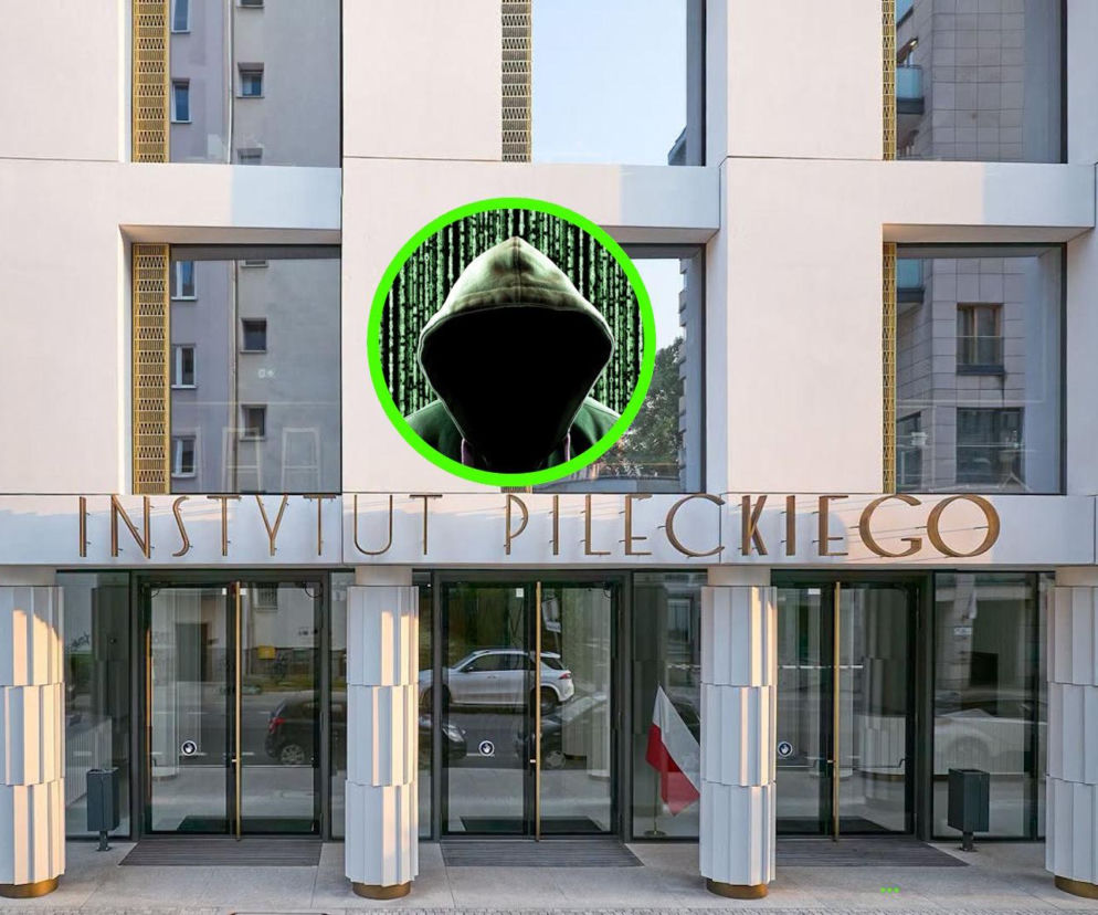 Siedziba Instytutu Pileckiego z miniaturą hakera. O ataku na witrynę przeczytasz na SE Portal Obronny.