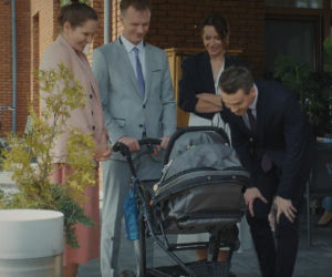 M jak miłość odc.1896. Sławek (Maciej Zuchowicz), Agata (Lidia Pronobis), Martyna (Magdalena Turczeniewicz), Jakub Karski (Krzysztof Kwiatkowski)