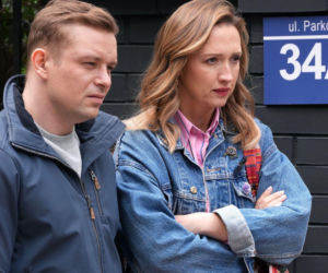 Barwy szczęścia odc. 3424. Asia (Anna Gzyra), Hubert (Marek Molak)