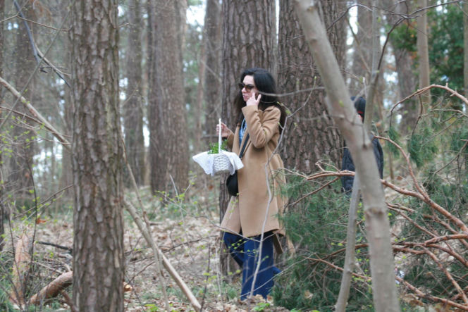 Marta Kaczyńska ze święconką