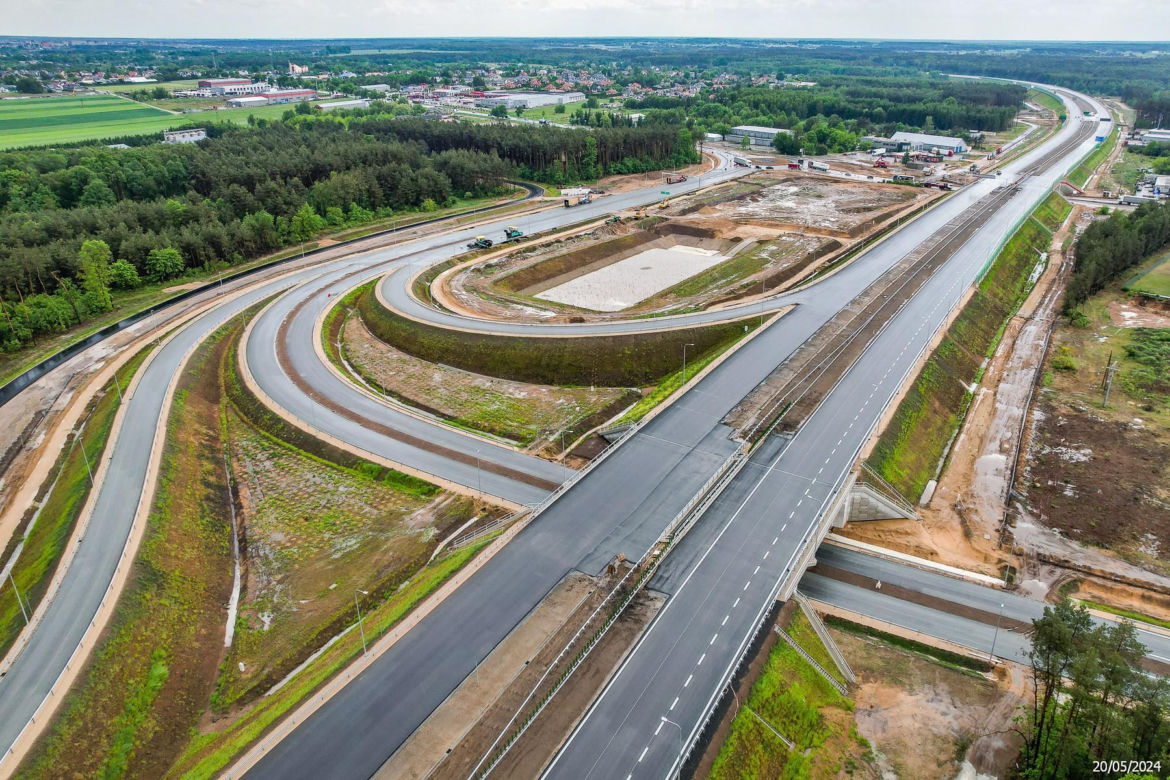 Tak wygląda plac budowy autostrady A2 od węzła Siedlce Zachód do węzła Siedlce Południe 