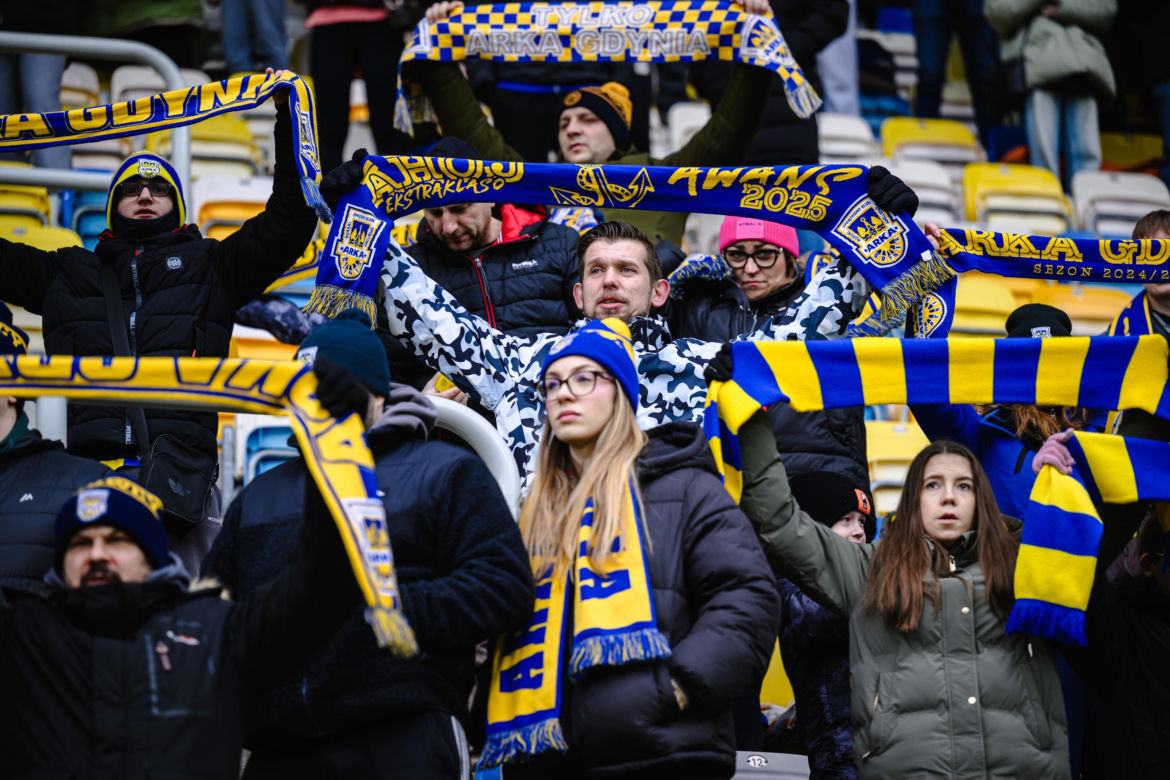 Arka Gdynia - GKS Katowice: Zdjęcia kibiców z meczu 22. kolejki PKO BP Ekstraklasy