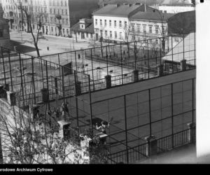 Boisko do koszykówki na dachu YMCA