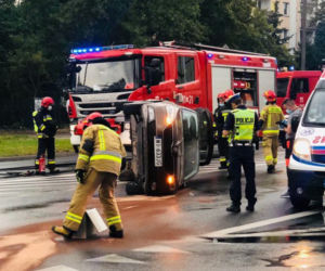 Groźny wypadek na bielanach 
