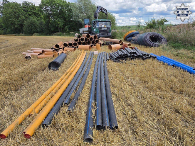 Kradzież rur Mikołów