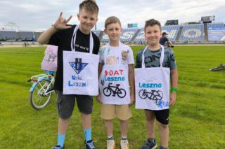 Rowerowa Stolica Polski - kręcili kilometry na stadionie w Lesznie