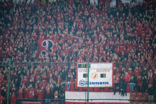 Widzew Łódź - Lech Poznań: Zdjęcia kibiców i zawodników z meczu 24. kolejki PKO BP Ekstraklasy
