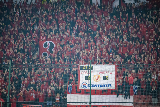 Widzew Łódź - Lech Poznań: Zdjęcia kibiców i zawodników z meczu 24. kolejki PKO BP Ekstraklasy